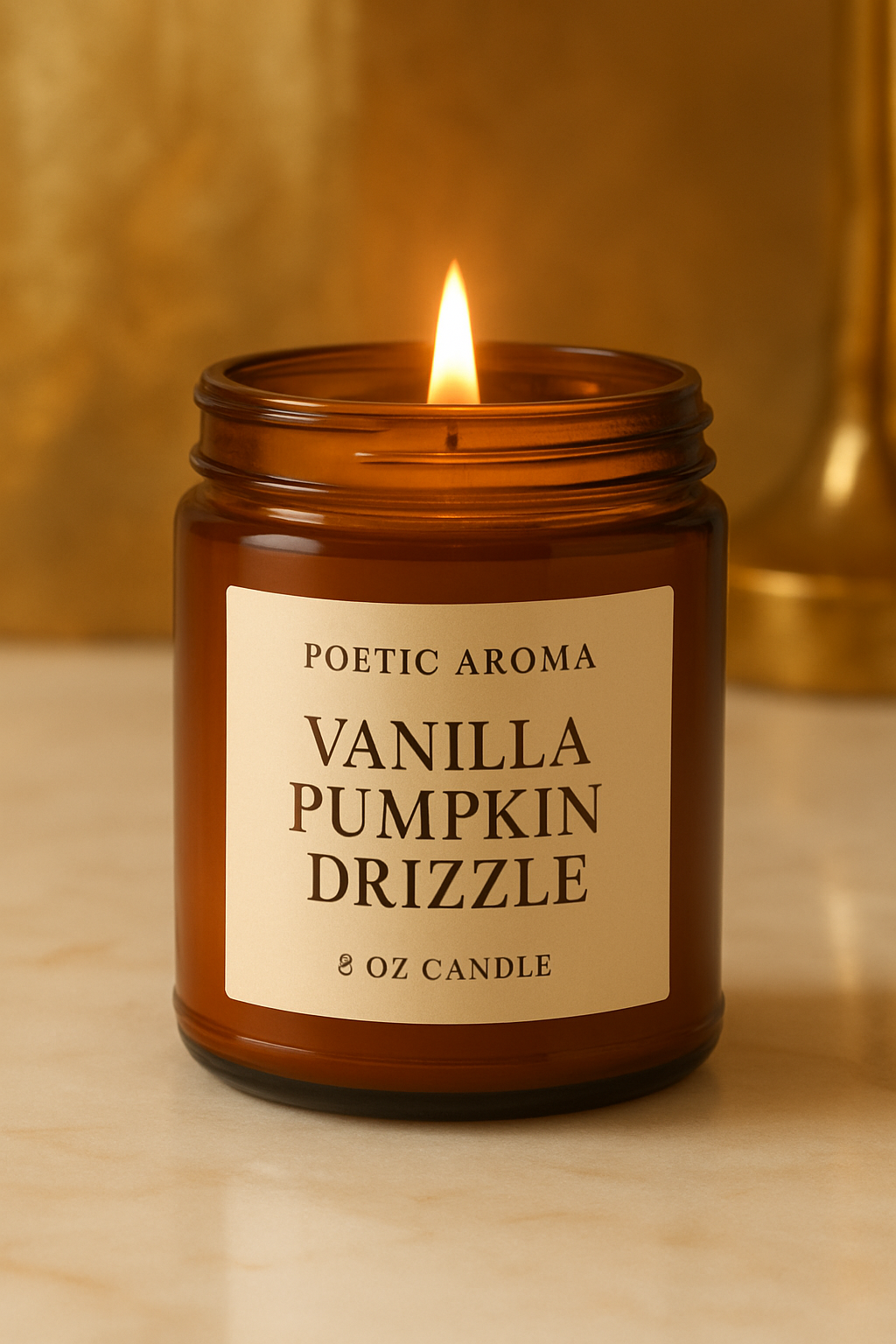 Poetic Aroma Vanilla Pumpkin Jar | Poetic Aroma by Kat handmade crafts
