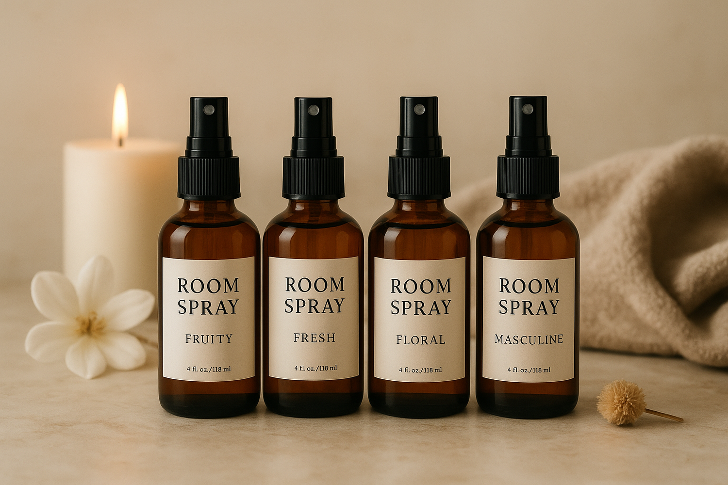 Luxury room and linen spray