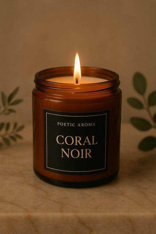 Poetic Aroma Coral Noir Jar | Poetic Aroma by Kat handmade crafts