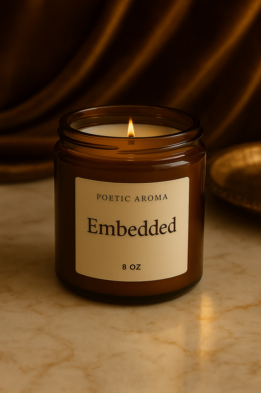 Poetic Aroma Embedded Jar | Poetic Aroma by Kat handmade crafts