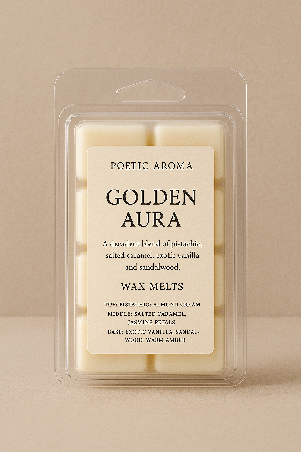 “Golden Aura” Luxury wax melts